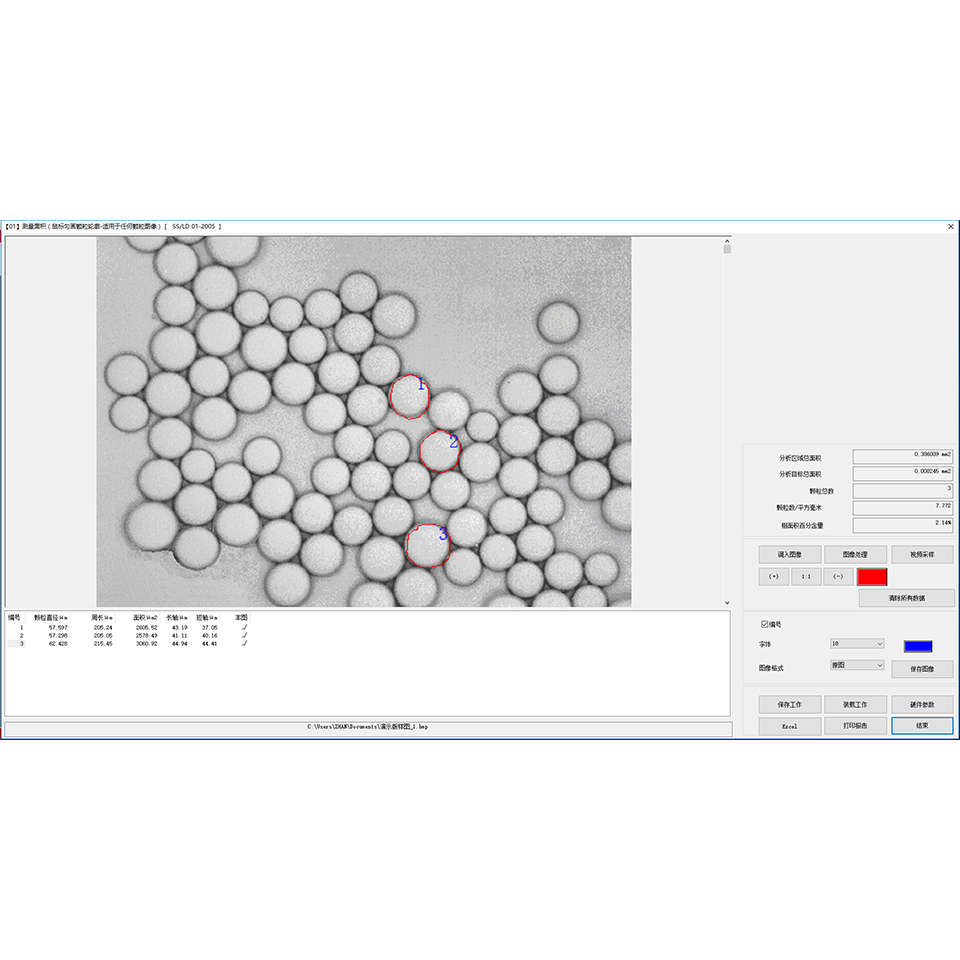 Granular image analysis software